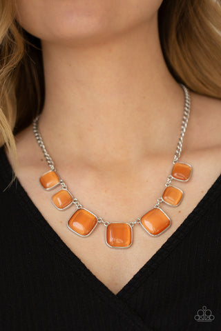 Paparazzi Necklaces - Aura Allure - Orange