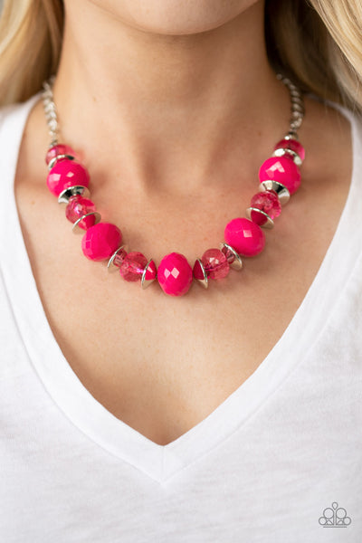 Paparazzi Necklace - Hollywood Gossip - Pink