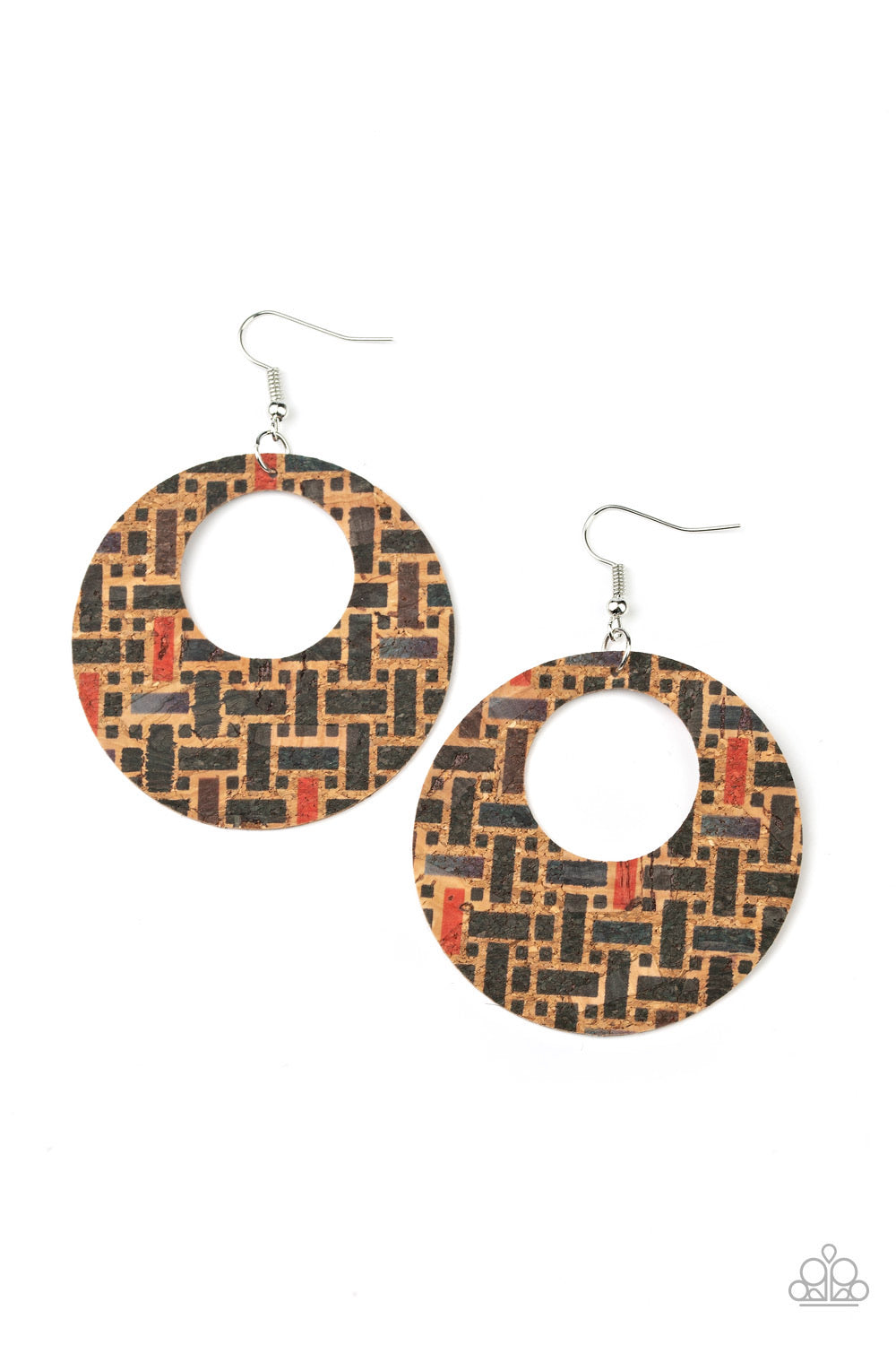 Paparazzi Earring - Put A Cork In It - Black - SHOPBLINGINGPRETTY