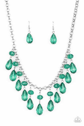 Paparazzi Necklaces - Crystal Enchantment - Green