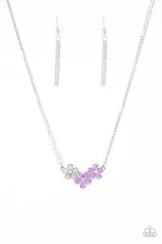 Paparazzi Necklaces - Hibiscus Haciendas - Purple