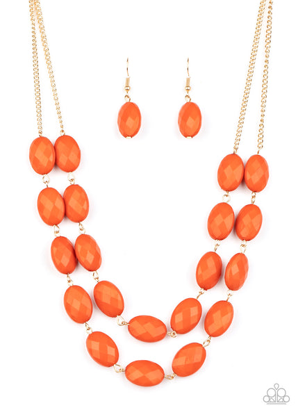 Paparazzi Necklace - Max Volume - Orange