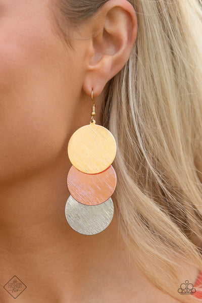 Paparazzi Earrings - Dream Sheen - Multi (May 2020 Fashion Fix Sunset Sightings) - SHOPBLINGINGPRETTY