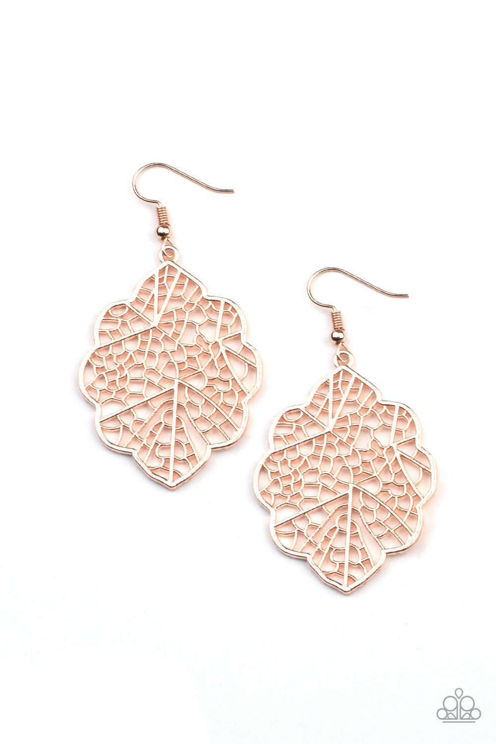 Paparazzi Earrings - Meadow Mosaic - Rose Gold