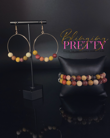 Paparazzi Earring & Bracelet Set - multi