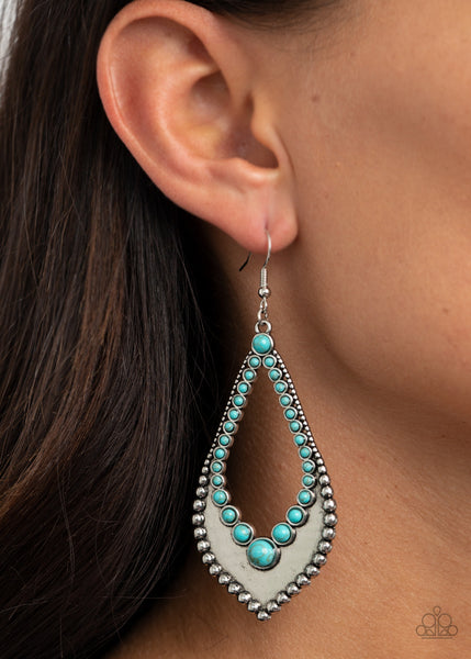 Paparazzi Earrings  - Essential Minerals - Blue