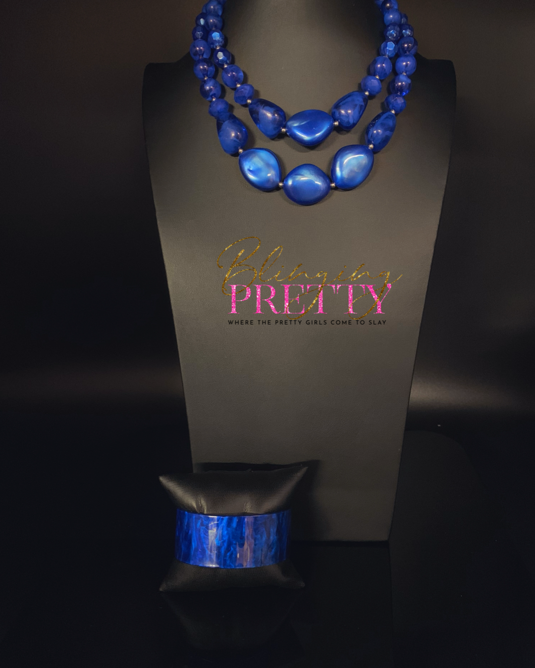 Paparazzi Necklace & Bracelet Set - Blue