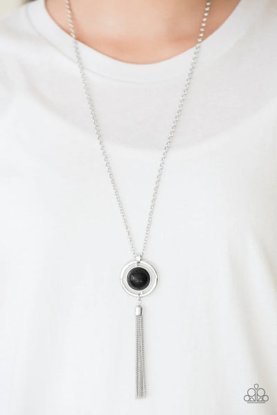 Paparazzi Necklaces - ALWAYS FRONT AND CENTER - Black