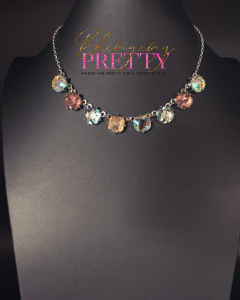 Paparazzi Necklace & Earrings Set - Pastel Multi