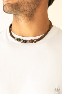 Paparazzi Necklaces - The Great ALP - Brown
