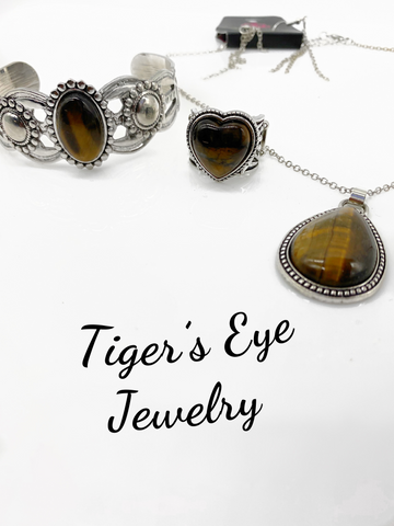 Paparazzi Necklace, Ring & Bracelet Set - 3 Piece Tiger’s Eye