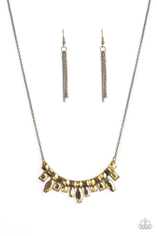 Paparazzi Necklaces -  Wish Upon a ROCK STAR - Brass