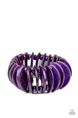 Paparazzi Bracelet - Tropical Tiki Bar - Purple