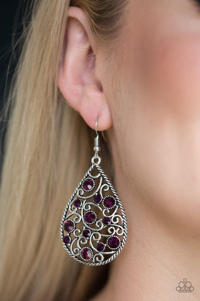 Paparazzi Earrings - Certainly Courtier - SHOPBLINGINGPRETTY