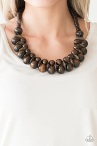 Paparazzi Necklace- Caribbean Cover Girl - Brown