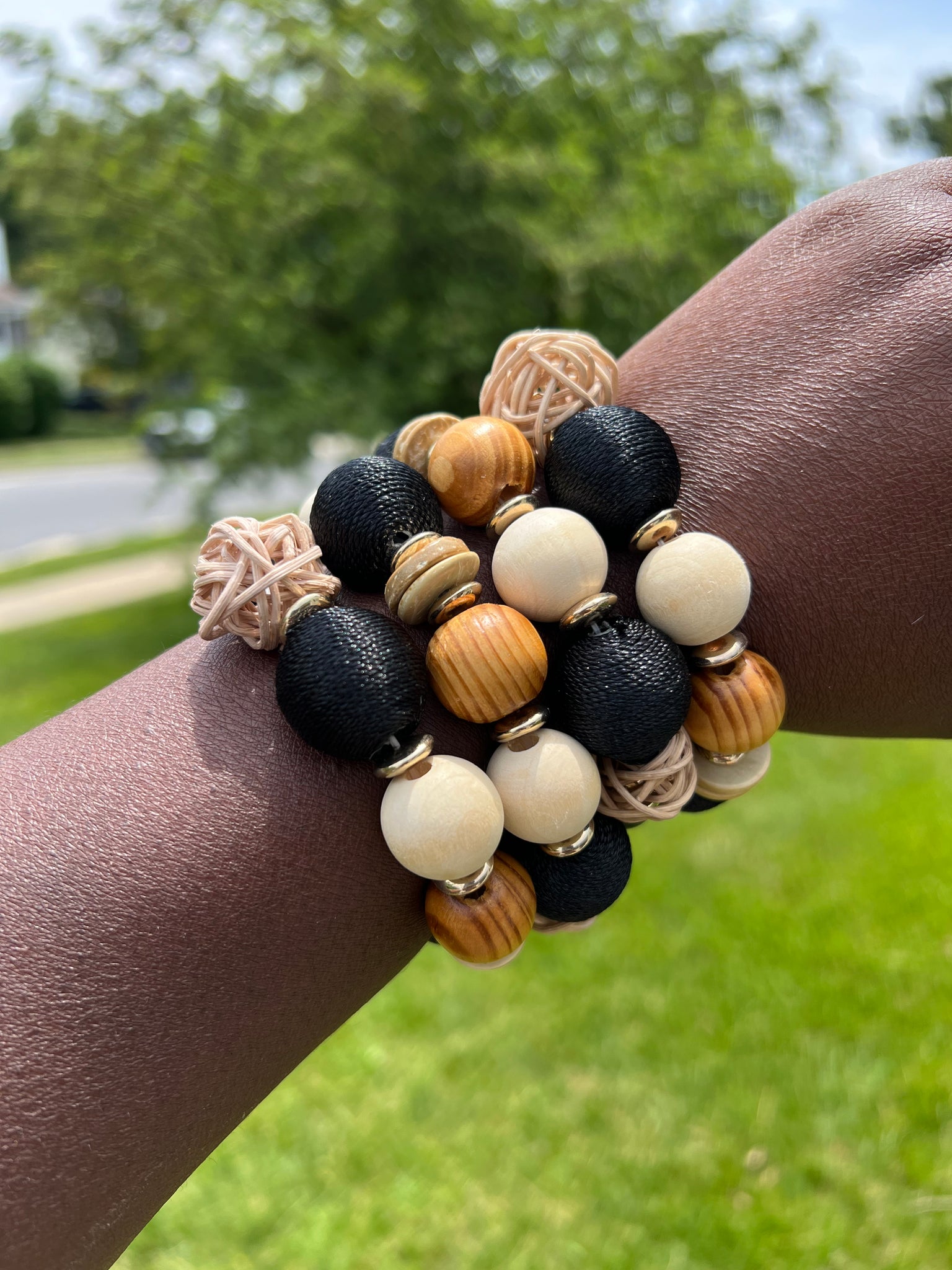 Paparazzi Bracelets -  Happily Homespun - Black