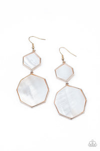 Paparazzi Earrings -  Vacation Glow - Rose Gold