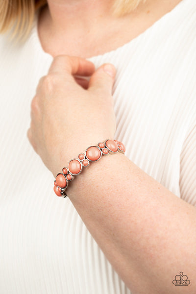 Paparazzi Bracelet - Bubbly Belle - Orange