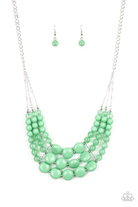 Paparazzi  Necklace - Flirtatiously Fruity- Green - SHOPBLINGINGPRETTY