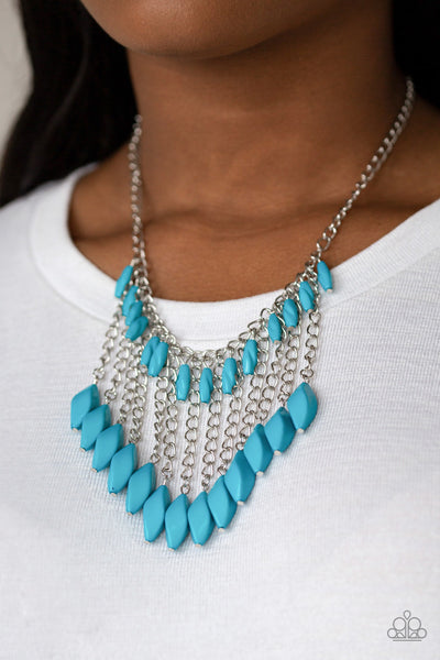 Paparazzi Necklace- Venturous Vibes - Blue