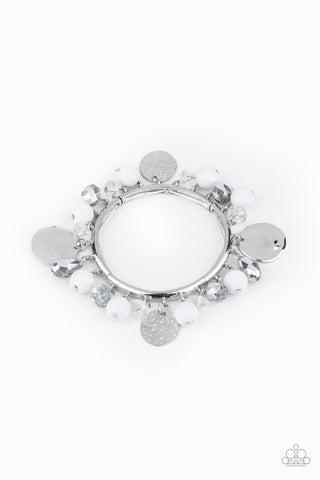 Paparazzi Bracelets -   Charming Treasure - White