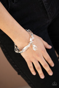 Paparazzi Bracelet - Gemstone Glamour - White