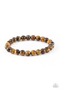 Paparazzi Bracelet-Centered - Brown - SHOPBLINGINGPRETTY