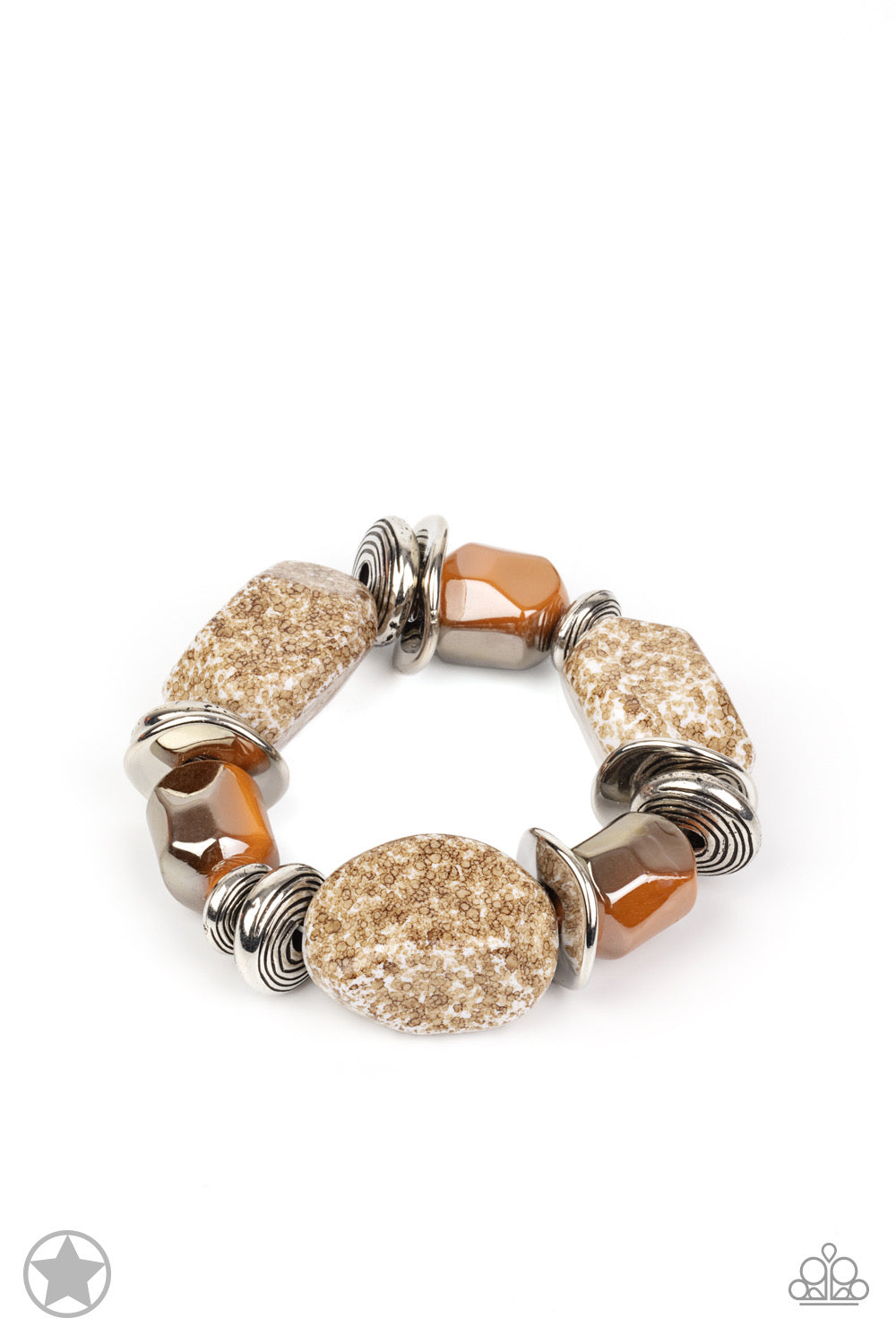 Paparazzi Bracelet - Glaze Of Glory - Peach (Blockbuster)