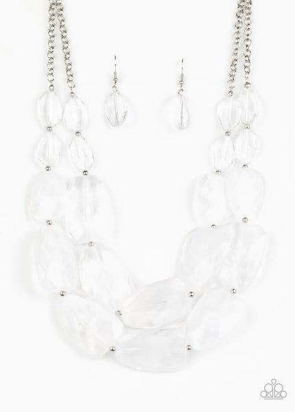 Paparazzi Necklace- Gives Me Chills - White