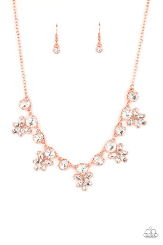 Paparazzi Necklace, Earring & Bracelet Set - Copper Bling