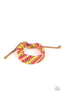 Paparazzi  Bracelet - WEAVE No Trace - Pink - SHOPBLINGINGPRETTY