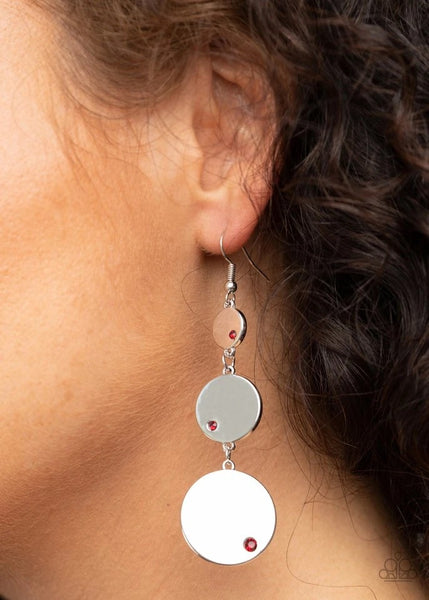 Paparazzi Earrings  -  Poshly Polished - Red