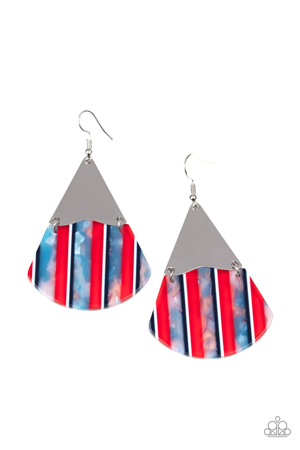 Paparazzi Earrings -   Social Animal - Red