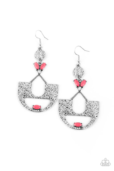 Paparazzi Earrings - Modern Day Mecca - Pink