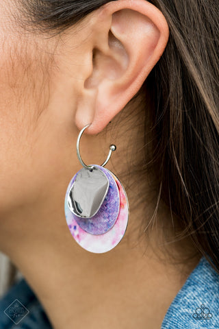 Paparazzi Earrings -Ride or TIE DYE - Multi(October 2020 Fashion Fix)