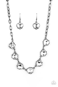 Paparazzi Necklace - Star Quality Sparkle - Black (December 2020 Life Of The Party)