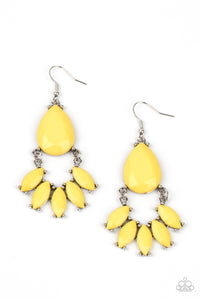 Paparazzi Earrings - POWERHOUSE Call - Yellow