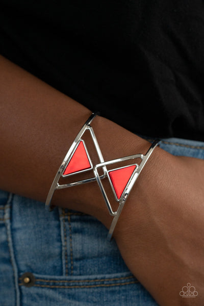 Paparazzi Bracelet - Pyramid Palace - Red