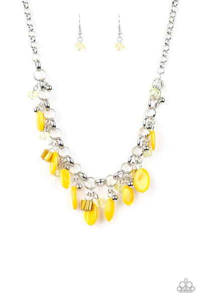 Paparazzi Necklace -  I Want To SEA The World - Yellow - SHOPBLINGINGPRETTY