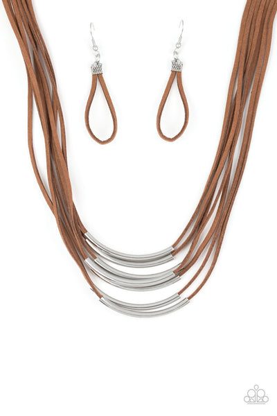 Paparazzi Necklaces - Walk The WALKABOUT - Brown