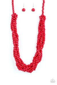 Paparazzi Necklace- Tahiti Tropic - Red