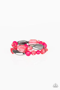 Paparazzi Bracelets -  Rockin Rock Candy - Pink