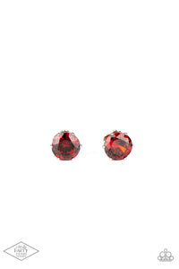 Paparazzi Earrings - Greatest Treasure - Red Post