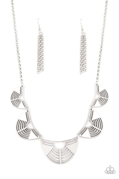 Paparazzi Necklaces - Record Breaking RADIANCE - Silver