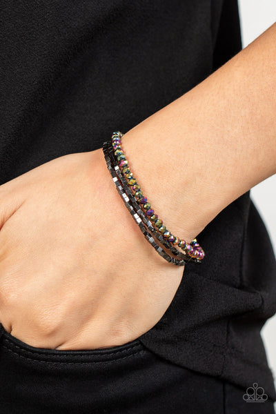 Paparazzi Bracelet -  Just A Spritz - Multi (oil spill)