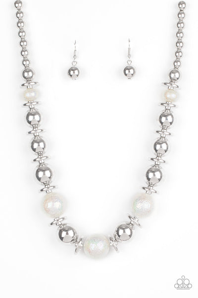 Paparazzi Necklaces & Bracelet Set - Twinkle Twinkle, Im The Star (Necklace) Starstruck Shimmer - White (Bracelet)
