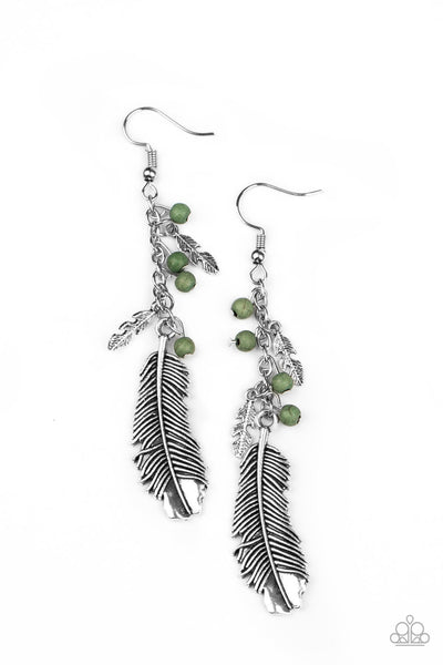 Paparazzi Earrings - Find Your Flock - Green