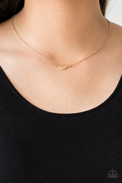 Paparazzi Necklaces  -  In-Flight Fashion - Gold