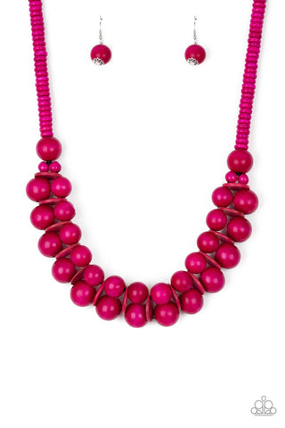 Paparazzi Necklace - Caribbean Cover Girl - Pink