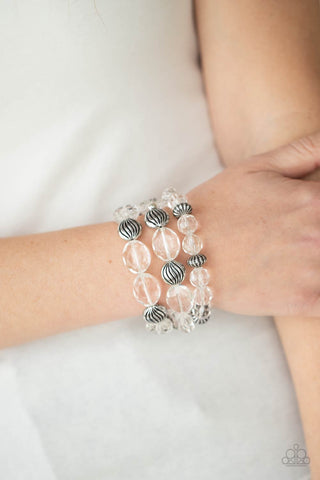 Paparazzi Bracelet- Crystal Charisma - White